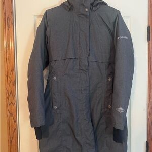 Columbia Women's Charcoal Hooded Snow Jacket